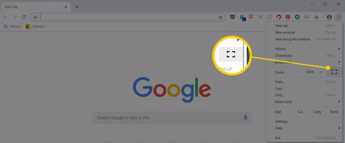 How to Enable and Disable Full-Screen Mode in Google Chrome