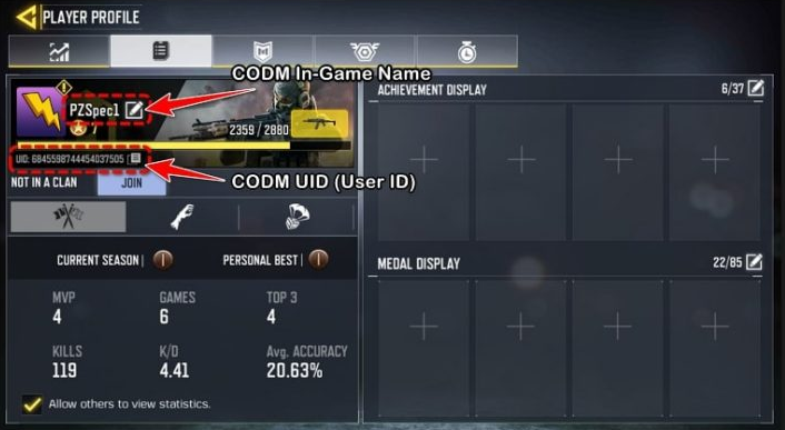 How to Find Username and User ID in Call Of Duty: Mobile 