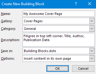 How to Create a Custom Cover Page in Microsoft Word