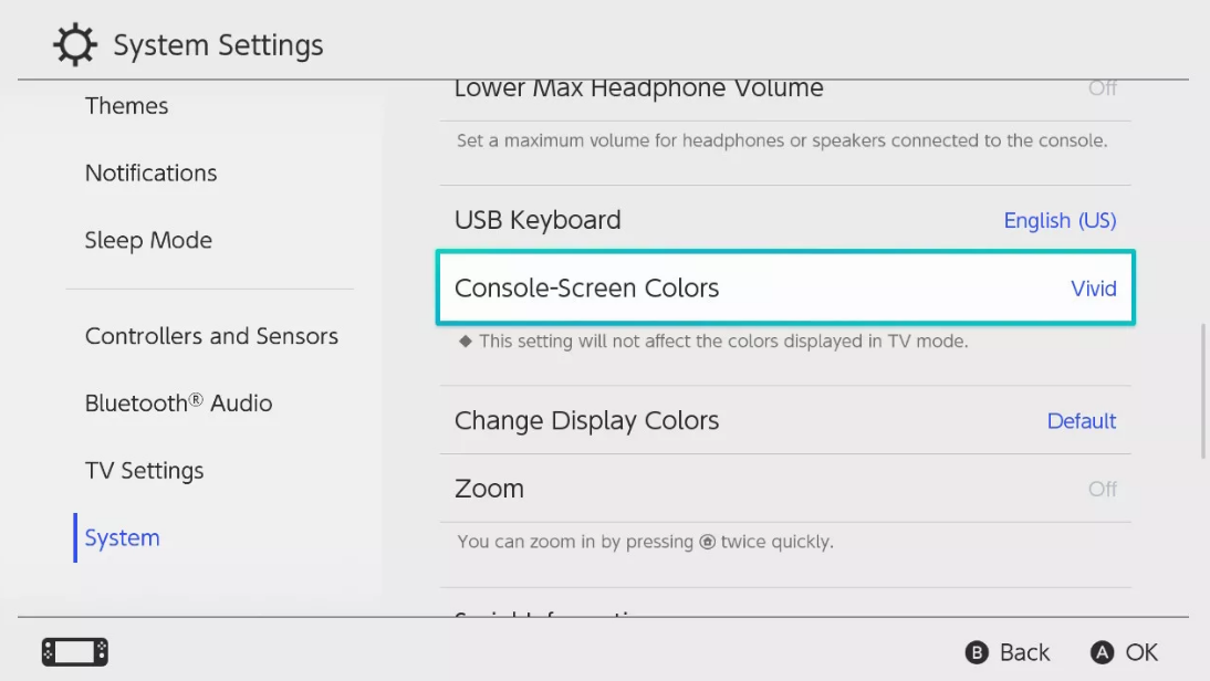 How to Disable Vivid Mode on the Nintendo Switch OLED