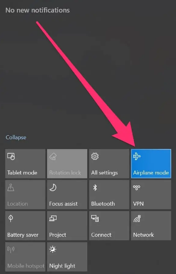 How to Turn On and Off Airplane Mode on Windows 10