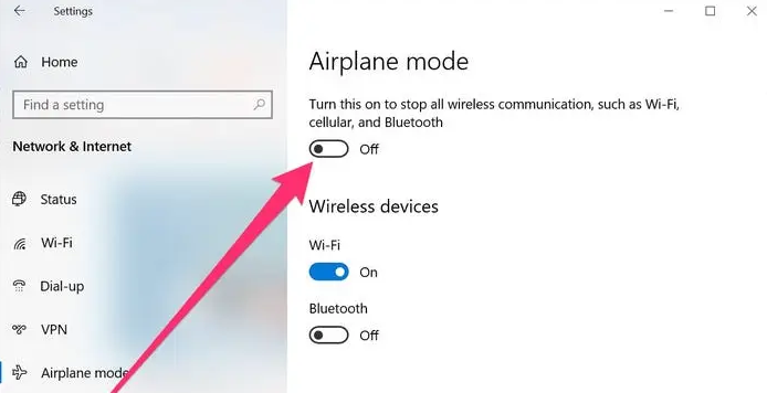 How to Turn On and Off Airplane Mode on Windows 10