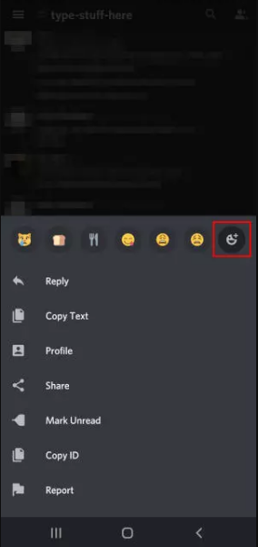 How to React to Discord Messages on Mobile