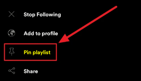 How to Pin Items on Your Spotify App