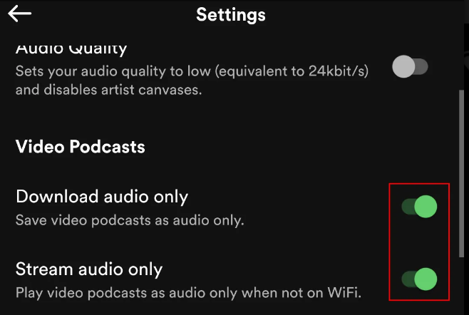 How to Disable Video on Spotify