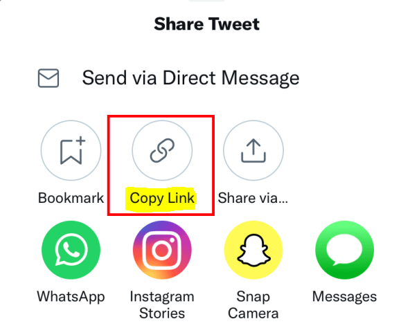 How to Copy Your Twitter Profile Link on an iPhone and Android