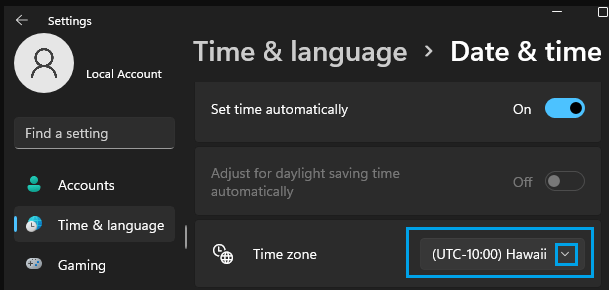 How to Change Time Zone in Windows 11