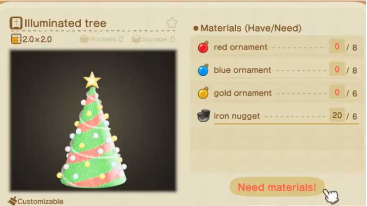How to Get Christmas Tree in Animal Crossing