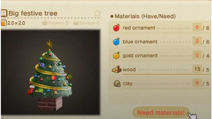 How to Get Christmas Tree in Animal Crossing