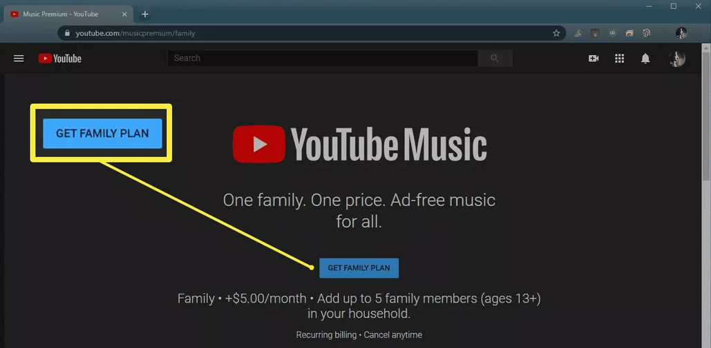 How to Get a YouTube Music Premium Family Plan