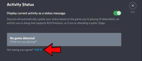 How to Change Activity Status on Discord PC