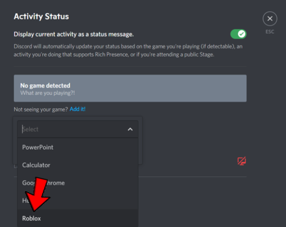 How to Change Activity Status on Discord PC