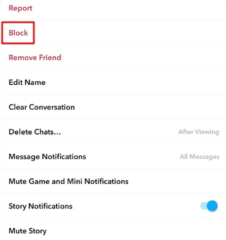 How to Block a Contact in Snapchat