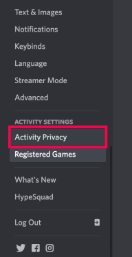How to Turn Off Game Activity on Discord PC