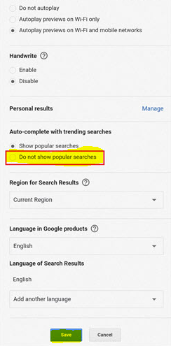 How to Turn Off Google Trending Searches On Mobile