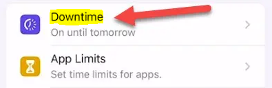 How to Remove or Turn Off Downtime on iPhone
