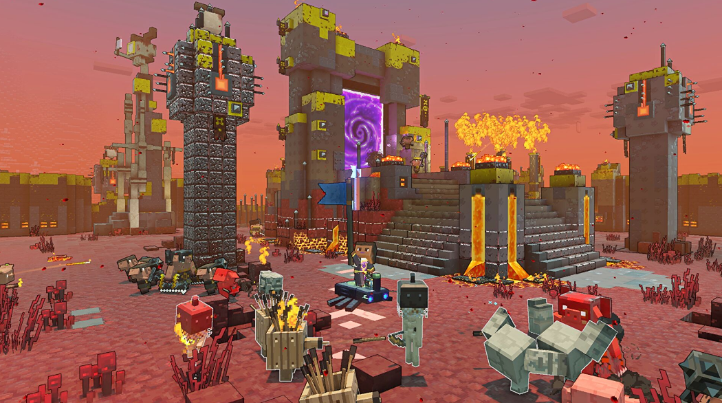 A look at Minecraft Legends' cross-platform, player-versus-player mode