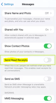 How to Disable or Turn Off Read Receipts on an iPhone