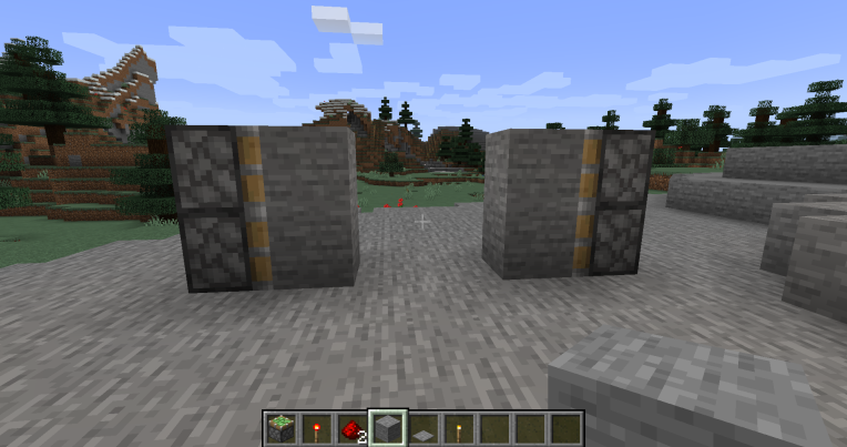 How to Make a Secret Door in Minecraft with Sticky Pistons