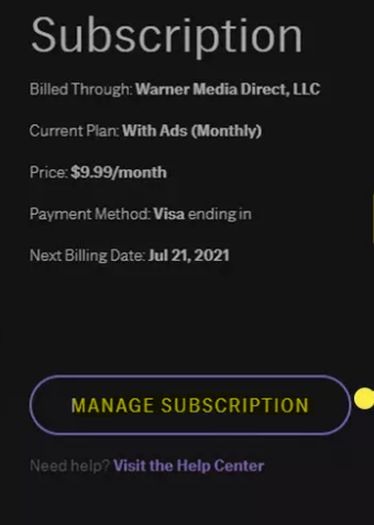 How to Cancel HBO Max Subscription on the Website