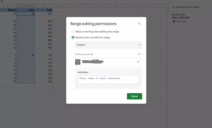 How to Protect or Lock Cells in Google Sheets