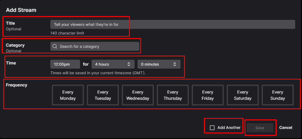 How to Set Up a Stream Schedule on Twitch