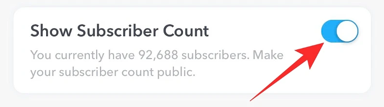 How to Enable Subscriber Count on your Snapchat Profile