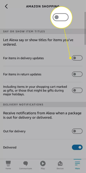 How to Disable Package Notifications in the Alexa App