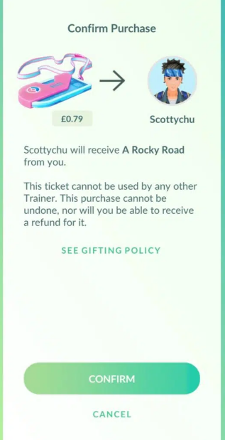 How to Gift a Tickets to Friends in Pokemon Go