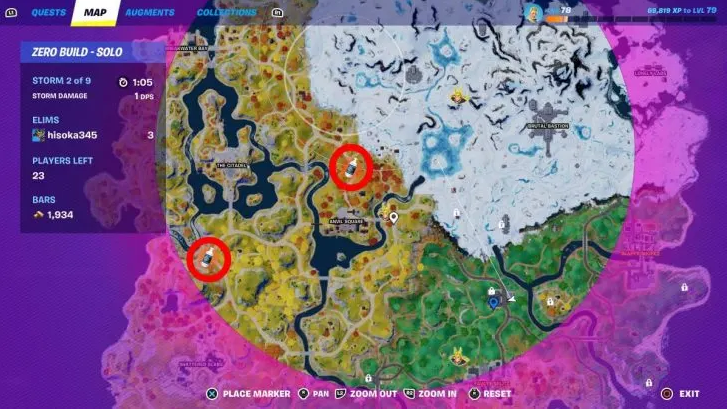How to Find the Kamehameha and Nimbus Cloud in Fortnite