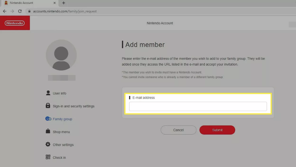 How to Add Users to a Nintendo Switch Online Family