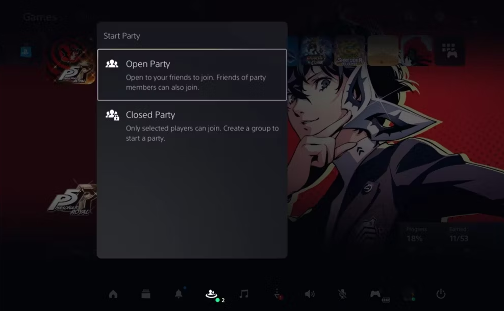 How to Create an Open Party on PS5
