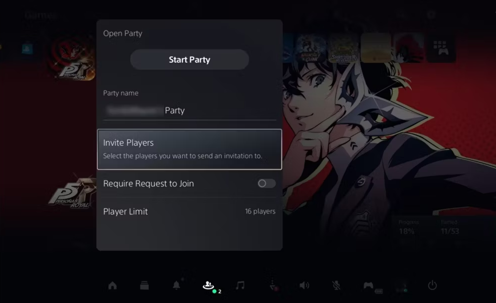 How to Create an Open Party on PS5