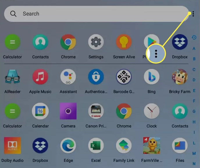 How to Arrange My Apps in Alphabetically on Android