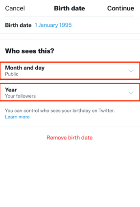 How to Hide your Birthday from Twitter Profile on Mobile App