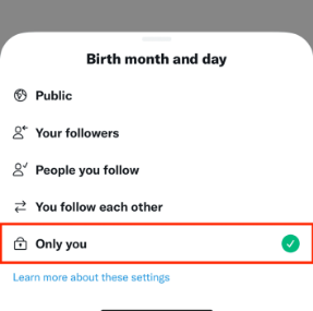 How to Hide your Birthday from Twitter Profile on Mobile App