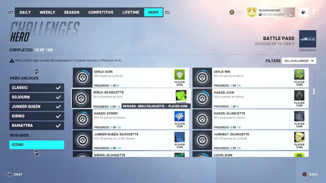 How to Unlock Silhouette Player Icons in Overwatch 2