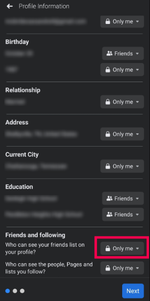 How to Make Friends List Private on Facebook on Mobile App