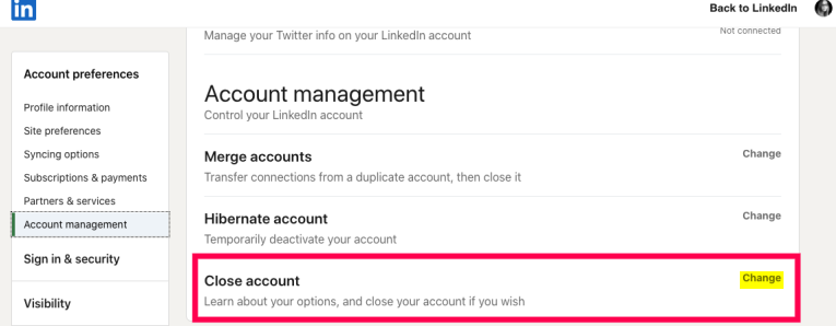 How to Delete Your Account on LinkedIn 