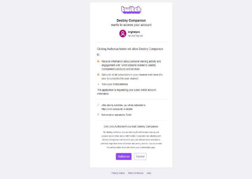 How to Link Your Destiny 2 Account to Twitch Account
