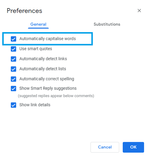 How to Turn On or Enable Auto Capitalization on Google Docs