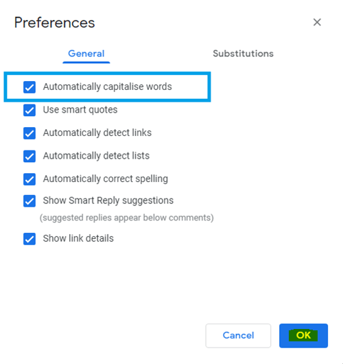 How to Turn On or Enable Auto Capitalization on Google Docs