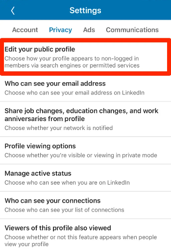 How to Hide Your LinkedIn Profile on Mobile App