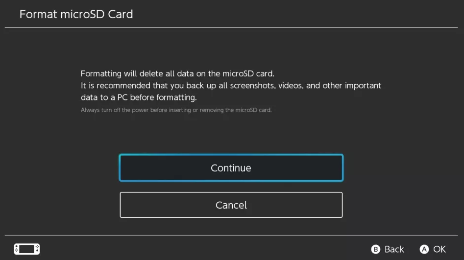 How to Format your MicroSD Card on Nintendo Switch