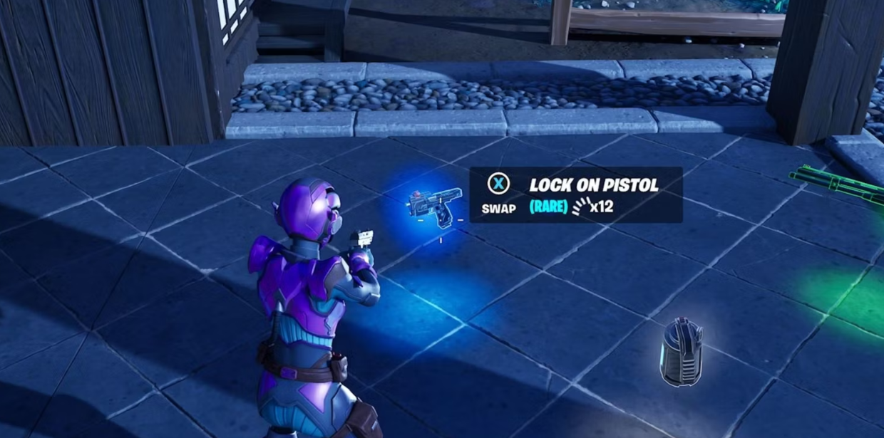 How to Find and Use The Lock On Pistol in Fortnite