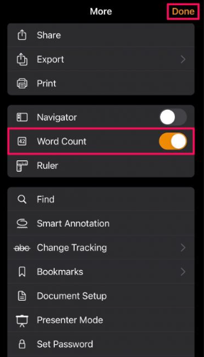 How to Find Word Count for Pages Documents on iPhone