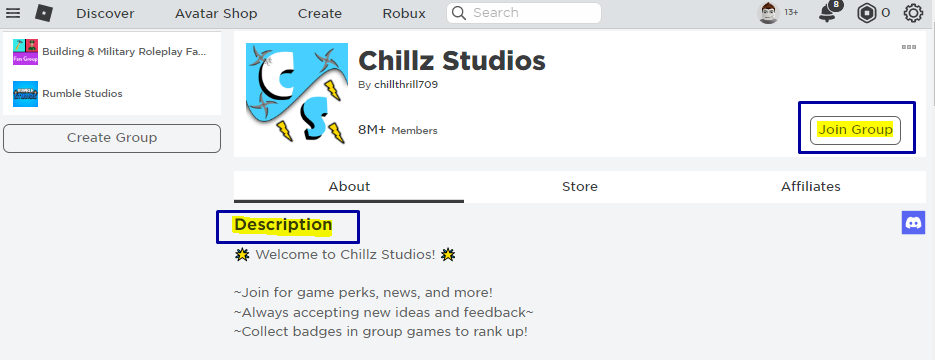 How to Join a Group in Roblox