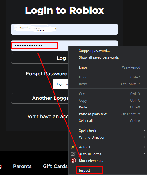 How to See Your Password in Roblox
