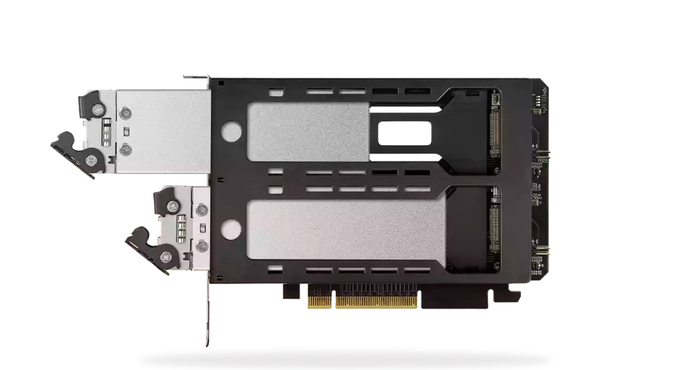 Add M.2 SSDs through PCIe Card for Hot Swapping