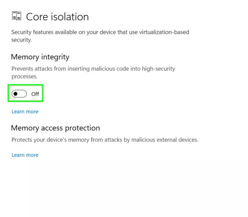 How to Disable VBS / HVCI in Windows 10 or 11